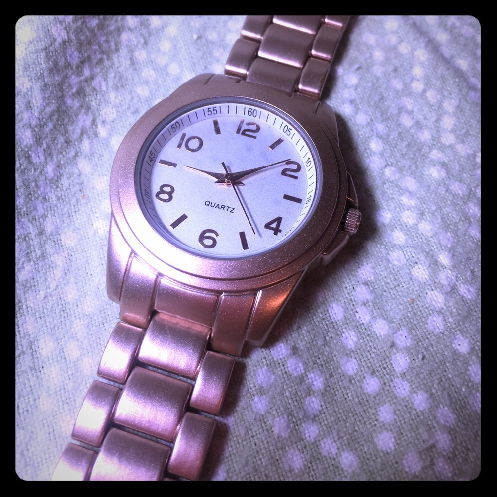 Avon rose gold analog watch